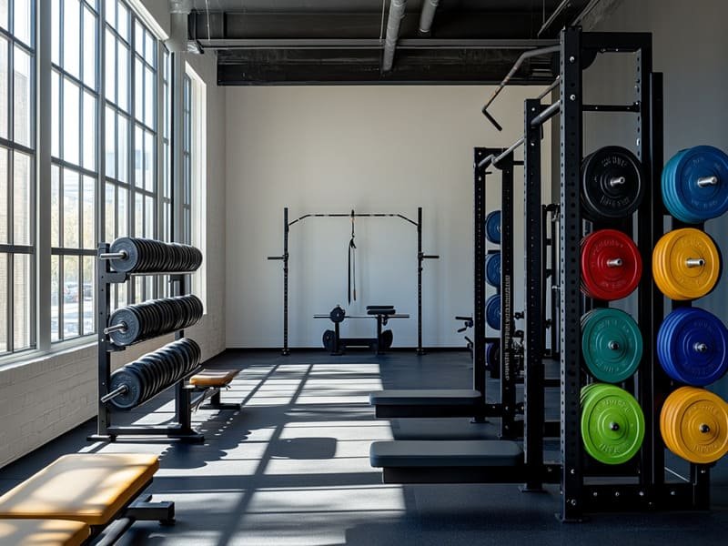 Close up image showing the difference between 1/2 inch and 3/4 inch rubber mats